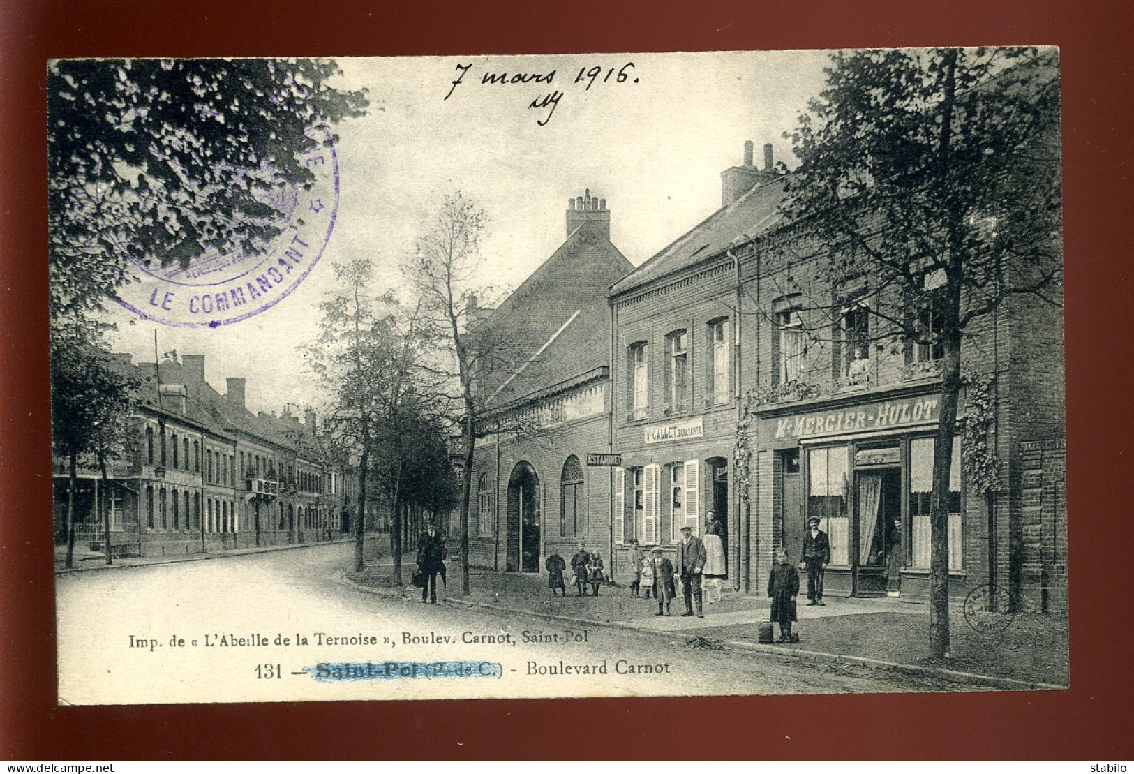 62 - SAINT-POL - BOULEVARD CARNOT - Saint Pol Sur Ternoise