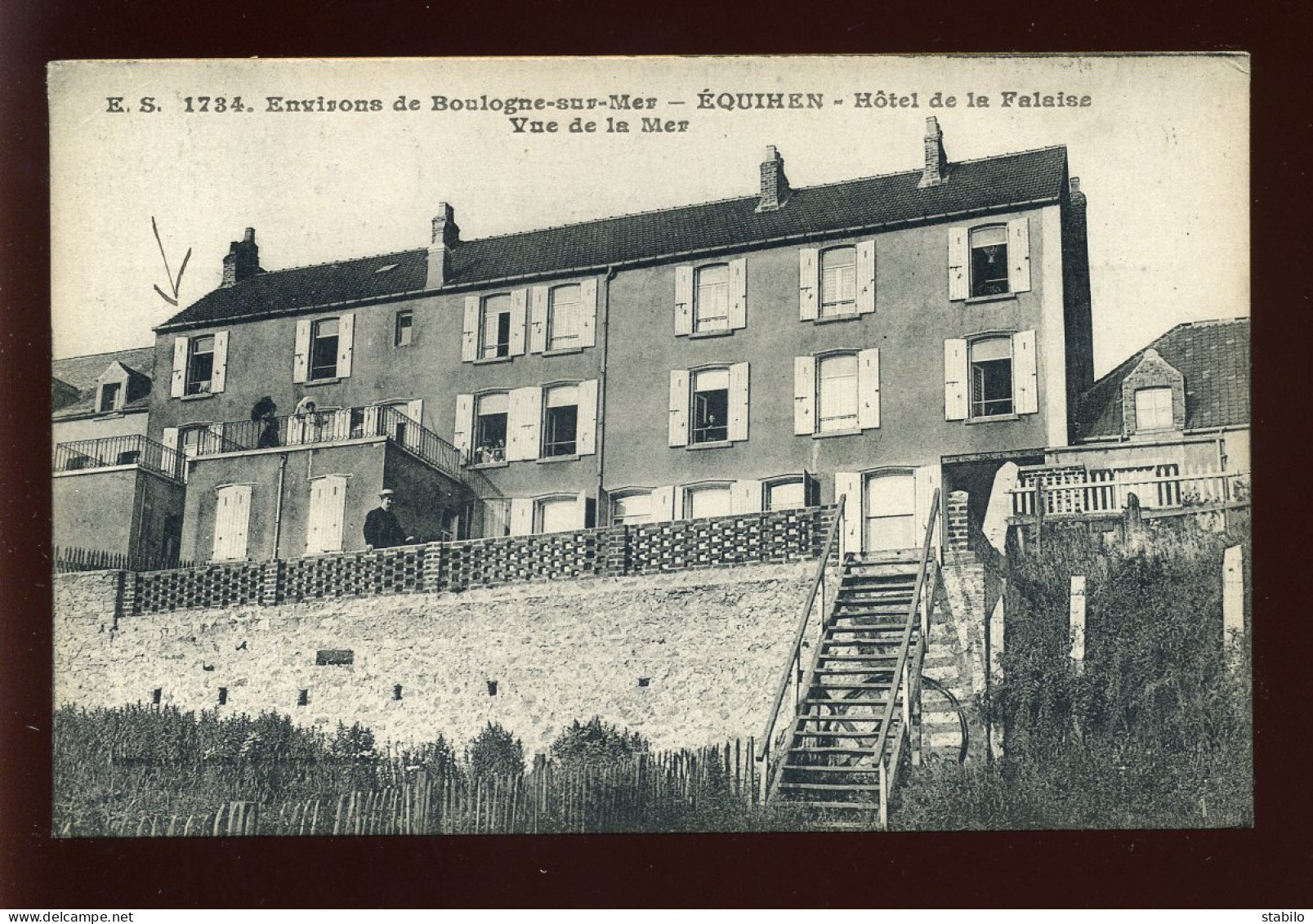 62 - EQUIHEN - HOTEL DE LA FALAISE - VUE SUR LA MER - Altri & Non Classificati