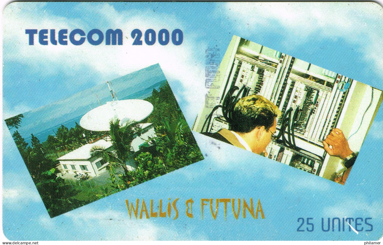 Wallis Et Futuna Uvea Mo Futuna France Telecarte Phonecard WF14A Numerotee Telecom 2000 Radar Parabole UT BE - Wallis-et-Futuna