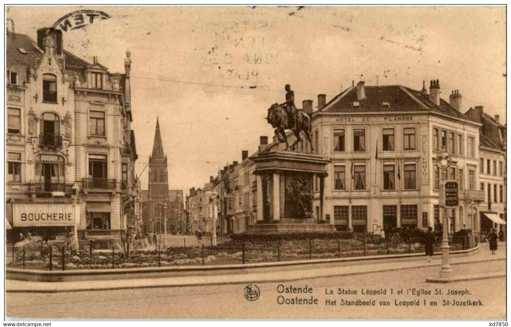 Oostende - Het Standbeeld Van Leopold I - Oostende