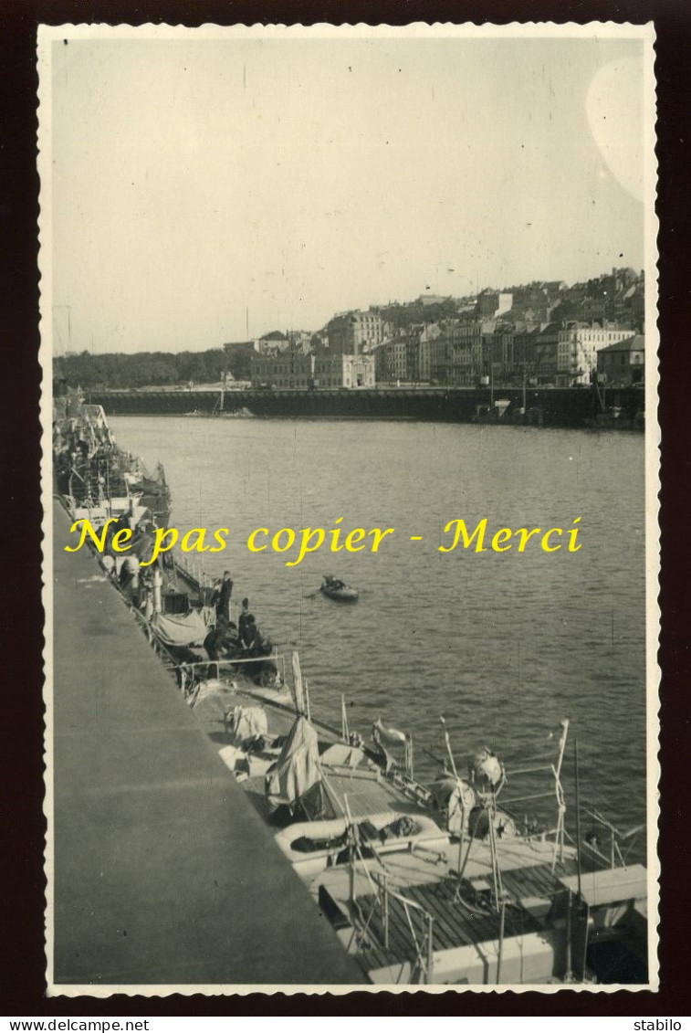 62 - BOULOGNE-SUR-MER - GUERRE39/45 - LE PORT - CARTE PHOTO ORIGINALE - Boulogne Sur Mer