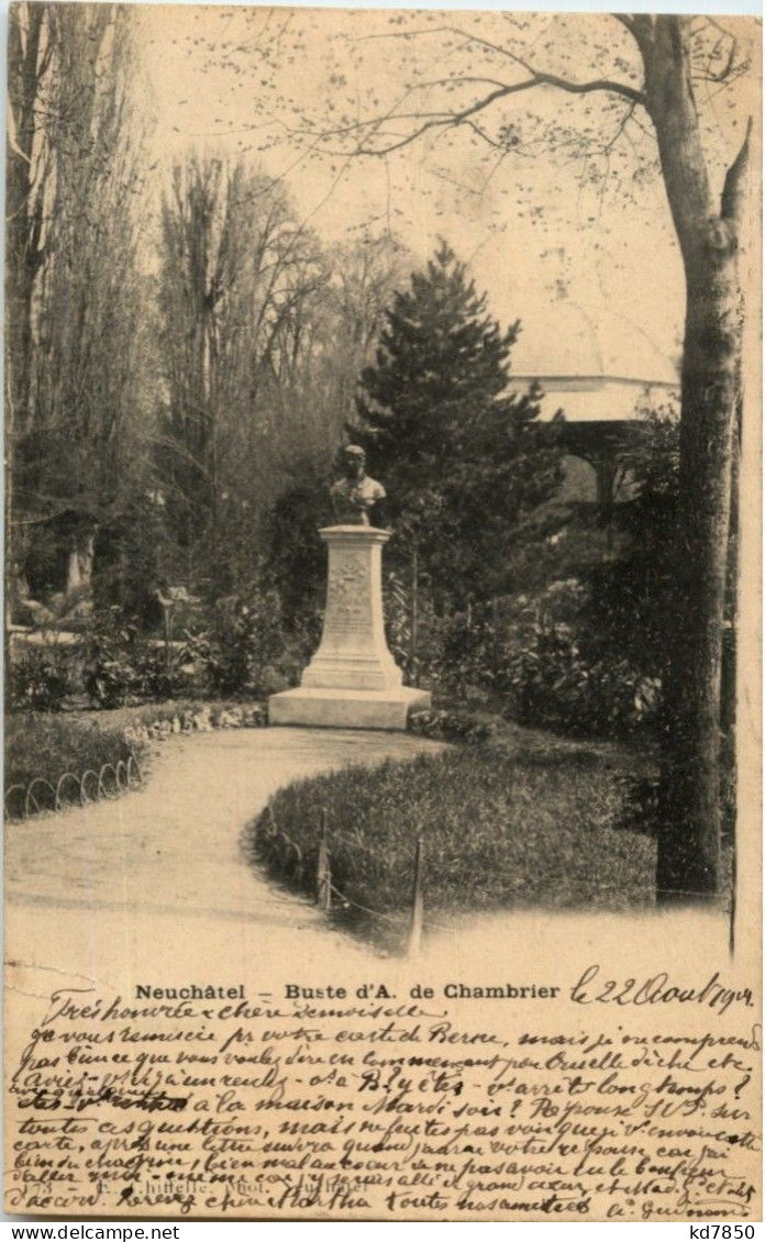 Neuchatel - Buste D A De Chambrier - Neuchâtel