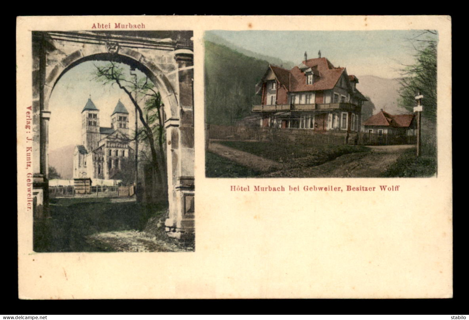 68 - GEBWILLER - GEBWEILER -  HOTEL MURBACH - BESITZER WOLFF - Guebwiller