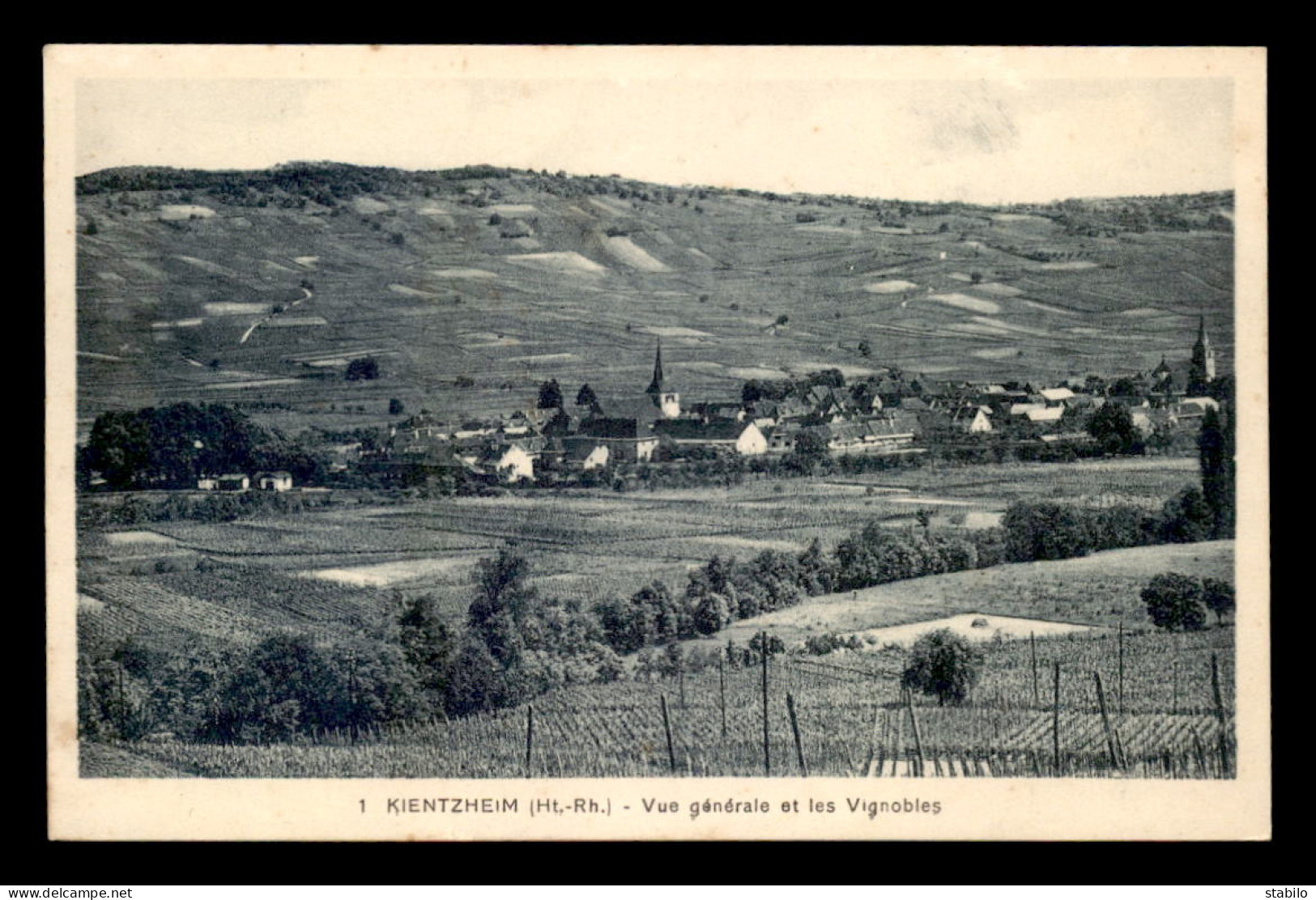 68 - KIENTZHEIM - VUE GENERALE ET LES VIGNOBLES - Sonstige & Ohne Zuordnung