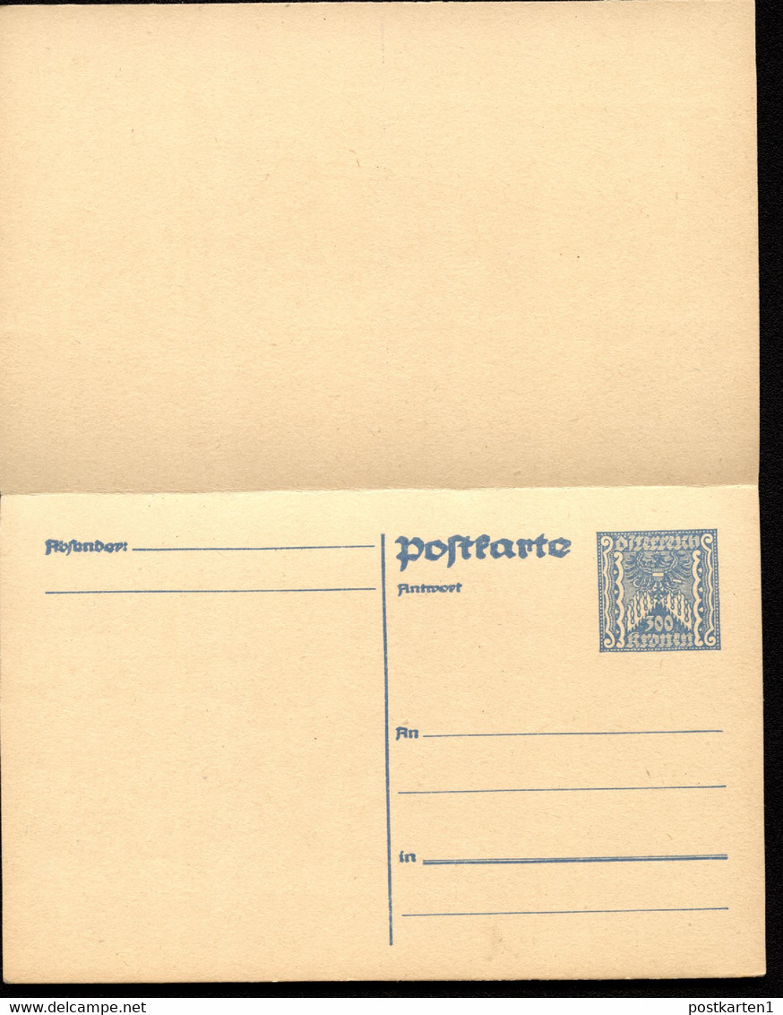 Postkarte Mit Antwort P263 Postfrisch Feinst 1923 Kat.20,00 € - Postcards