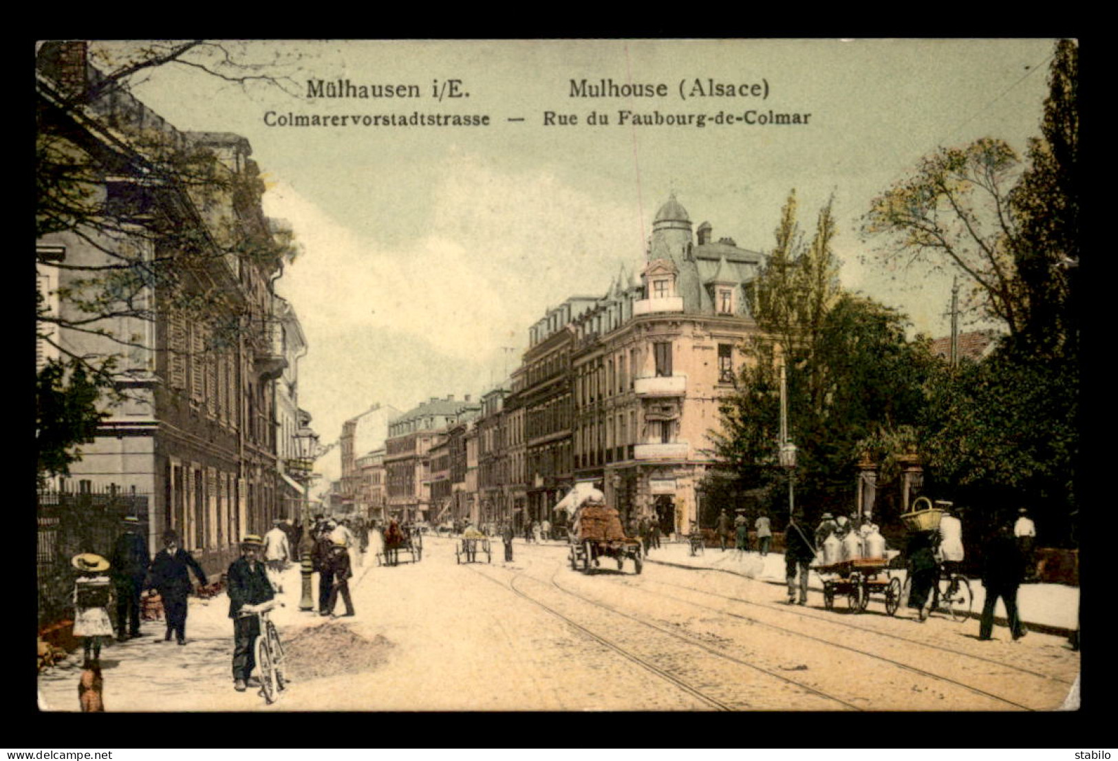 68 - MULHOUSE - RUE DU FAUBOURG DE COLMAR - Mulhouse