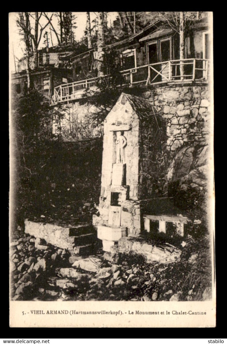 68 - VIEIL-ARMAND - LE MONUMENT ET LE CHALET-CANTINE - Sonstige & Ohne Zuordnung