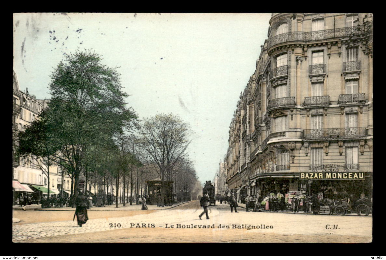 75 - PARIS 17EME - BOULEVARD DES BATIGNOLLES  - BAZAR MONCEAU - Paris (17)