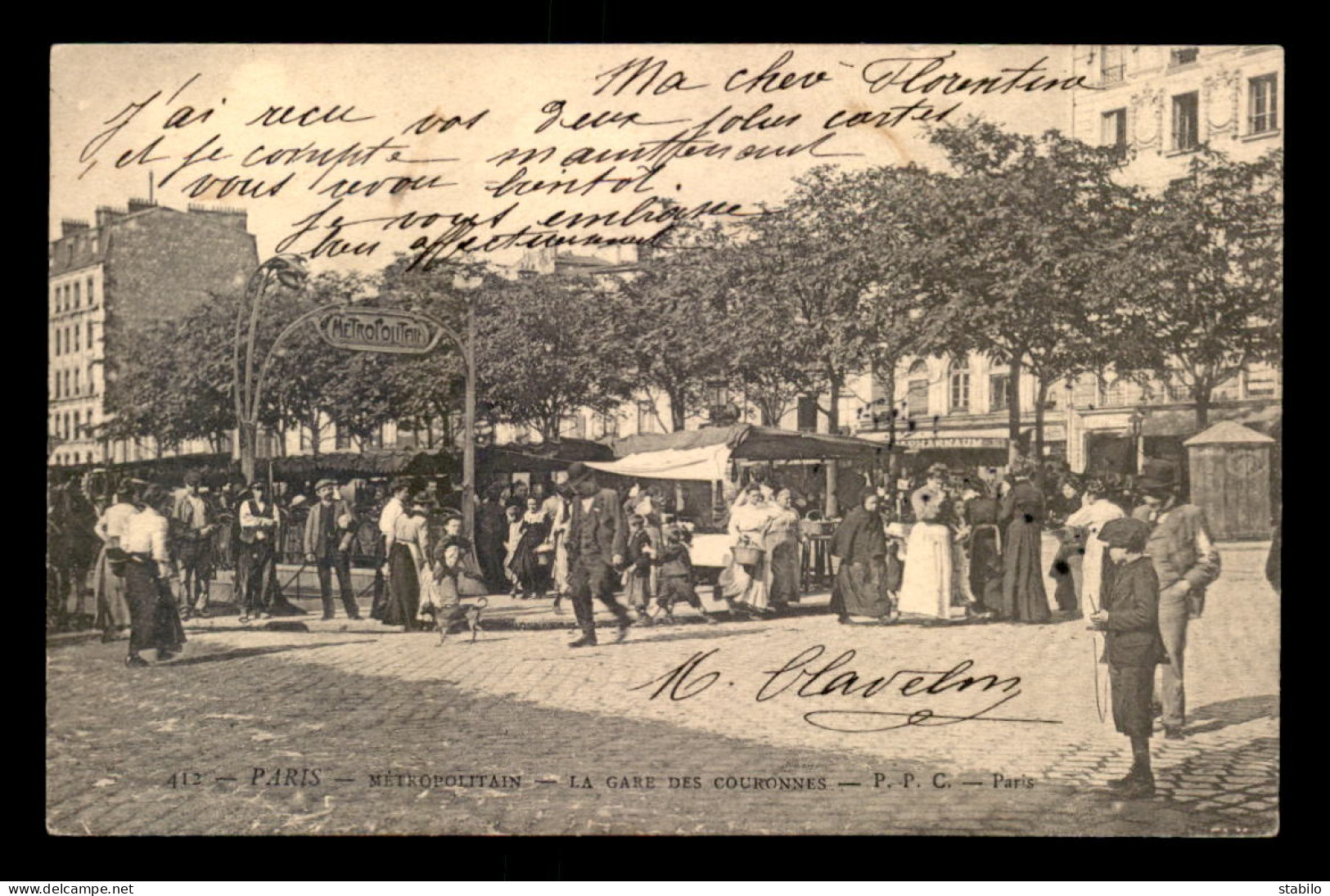 75 - PARIS 11EME - STATION DE METRO COURONNES - GUIMARD - Paris (11)