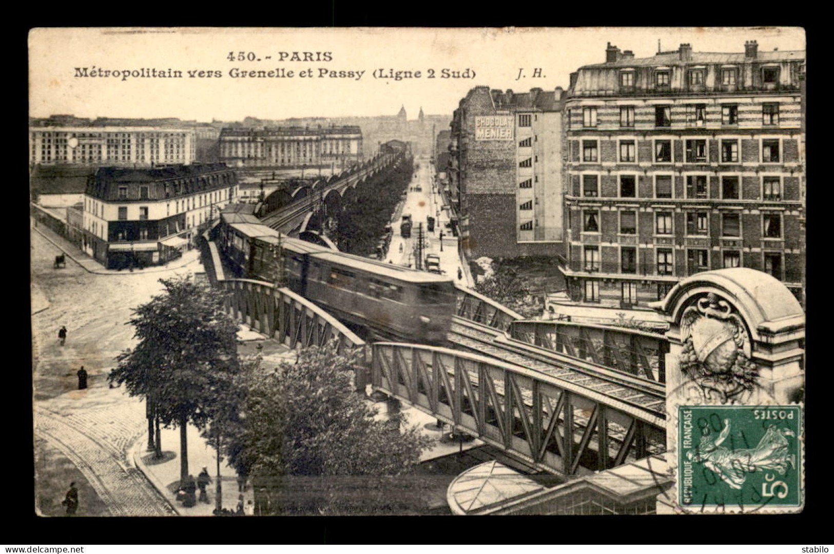 75 - PARIS 15EME - LIGNE DU VERS GRENELLE PASSY - Distrito: 15