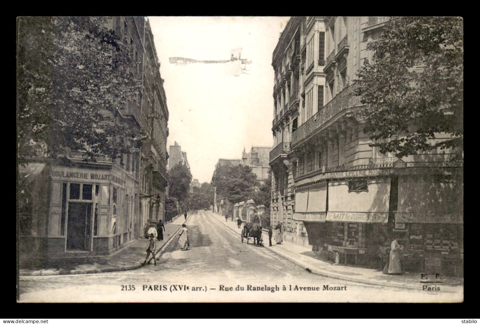 75 - PARIS 16EME - RUE DU RANELAGH ET AVENUE MOZART - EDITEUR F. FLEURY - Paris (16)