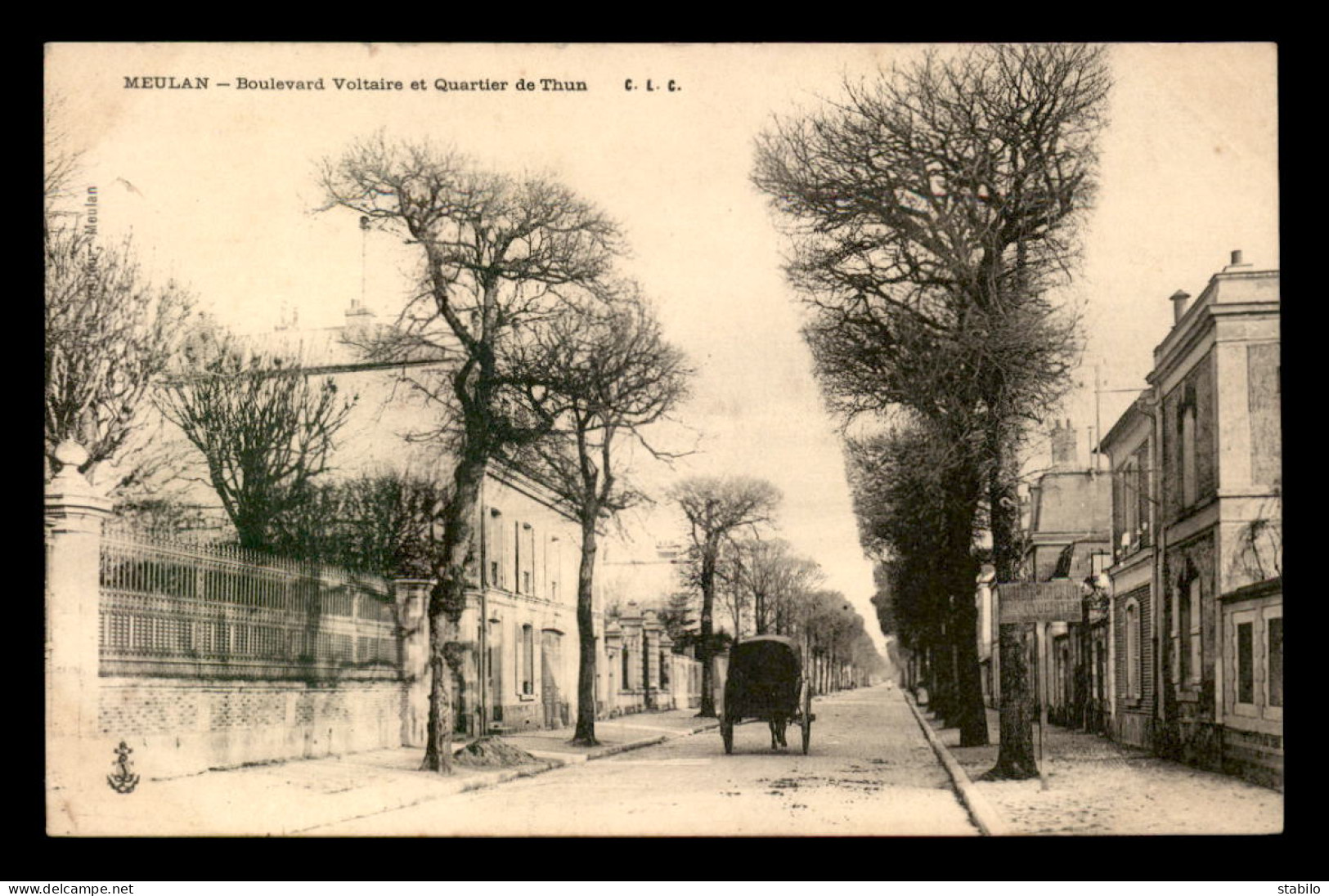 78 - MEULAN - BOULEVARD VOLTAIRE ET QUARTIER DE THUN - Meulan