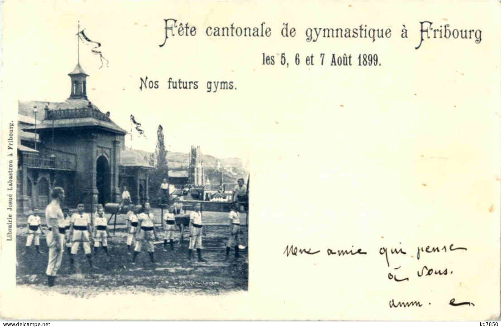 Fribourg - Fete Cantonale De Gymnastique 1899 - Fribourg