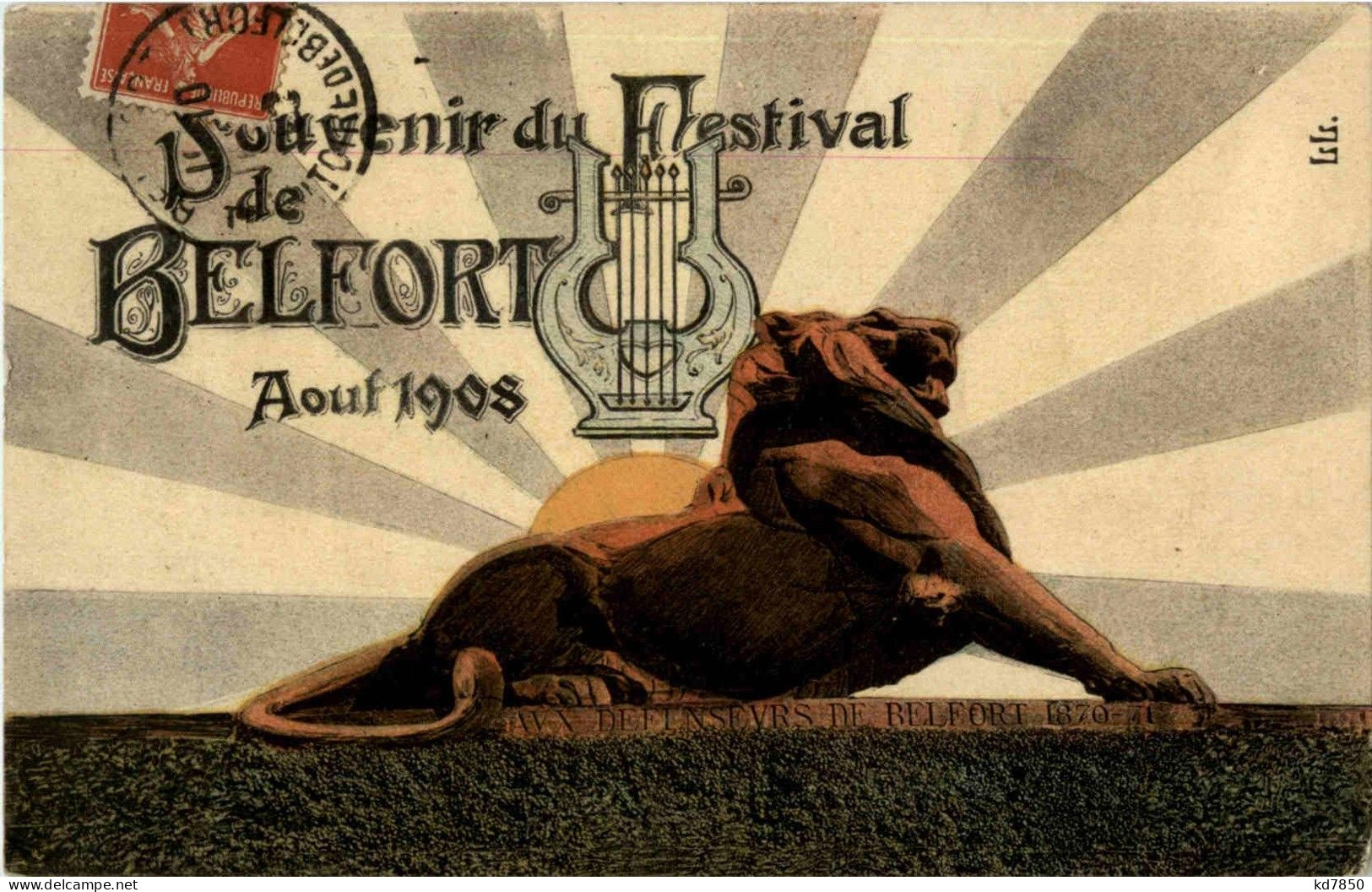 Belfort - Souvenir Du Festival 1908 - Belfort - City