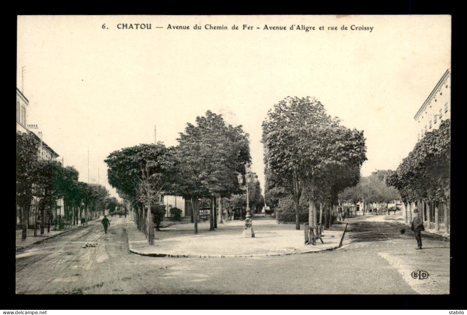 78 - CHATOU - AVENUE DU CHEMIN DE FER - AVENUE D'ALIGRE ET RUE DE CROISSY - Chatou