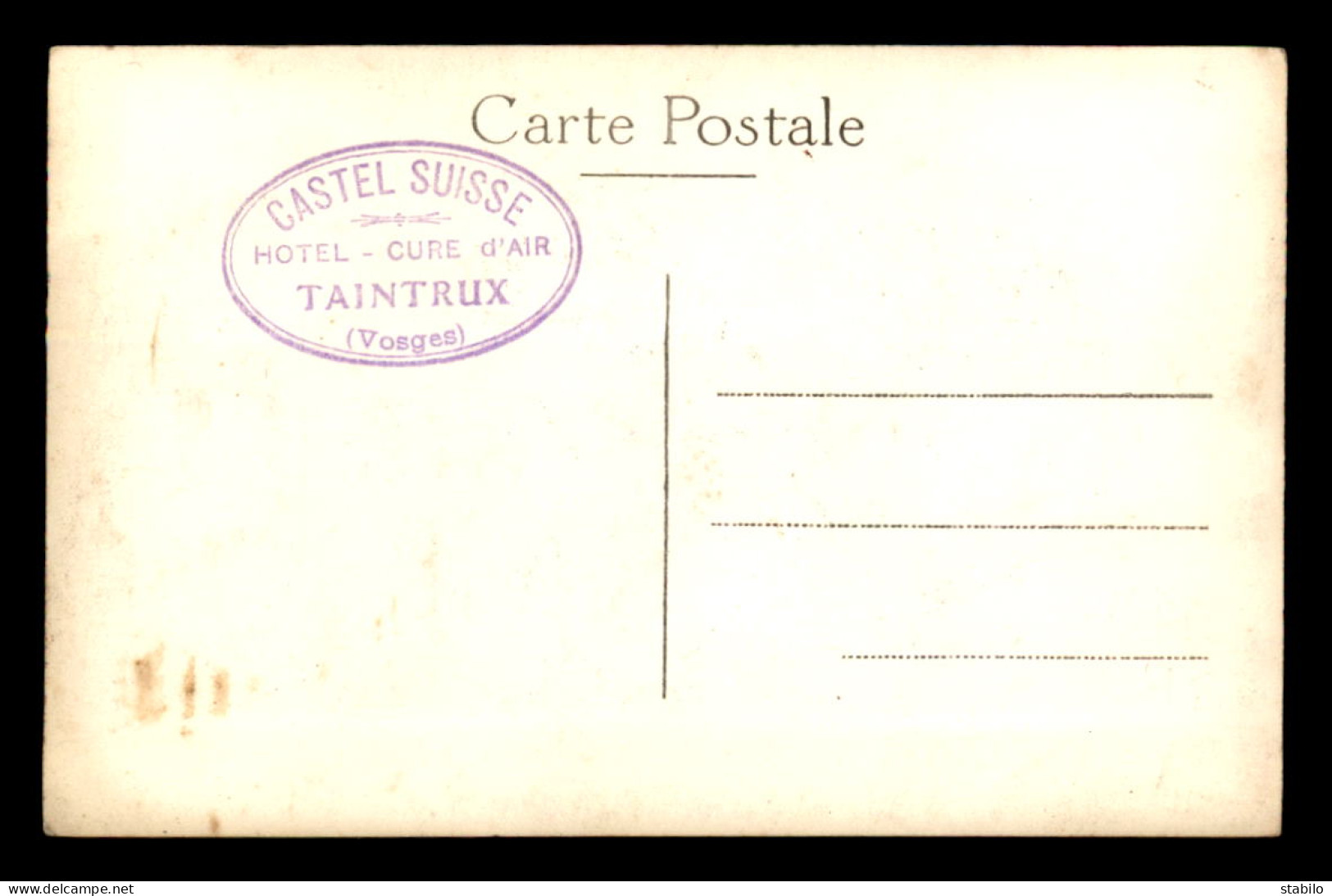 88 - TAINTRUX - CASTEL SUISSE - CARTE PHOTO ORIGINALE - Autres & Non Classés