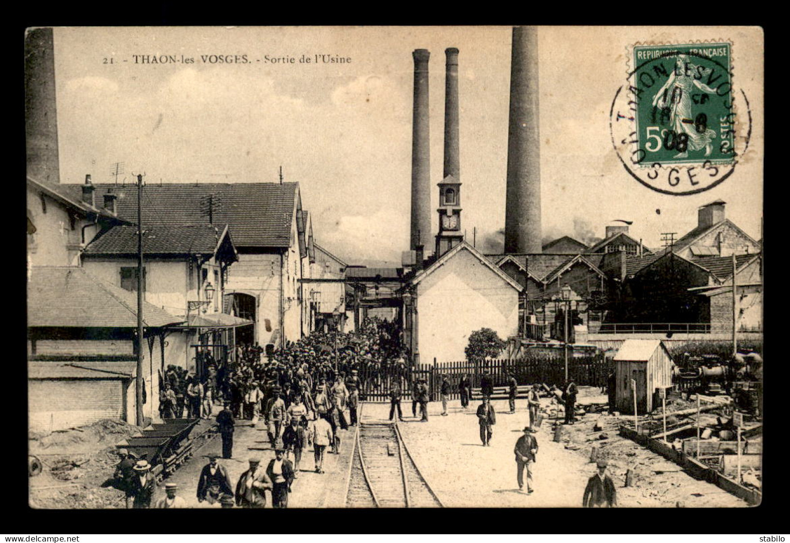 88 - THAON-LES-VOSGES - SORTIE DE L'USINE - Thaon Les Vosges