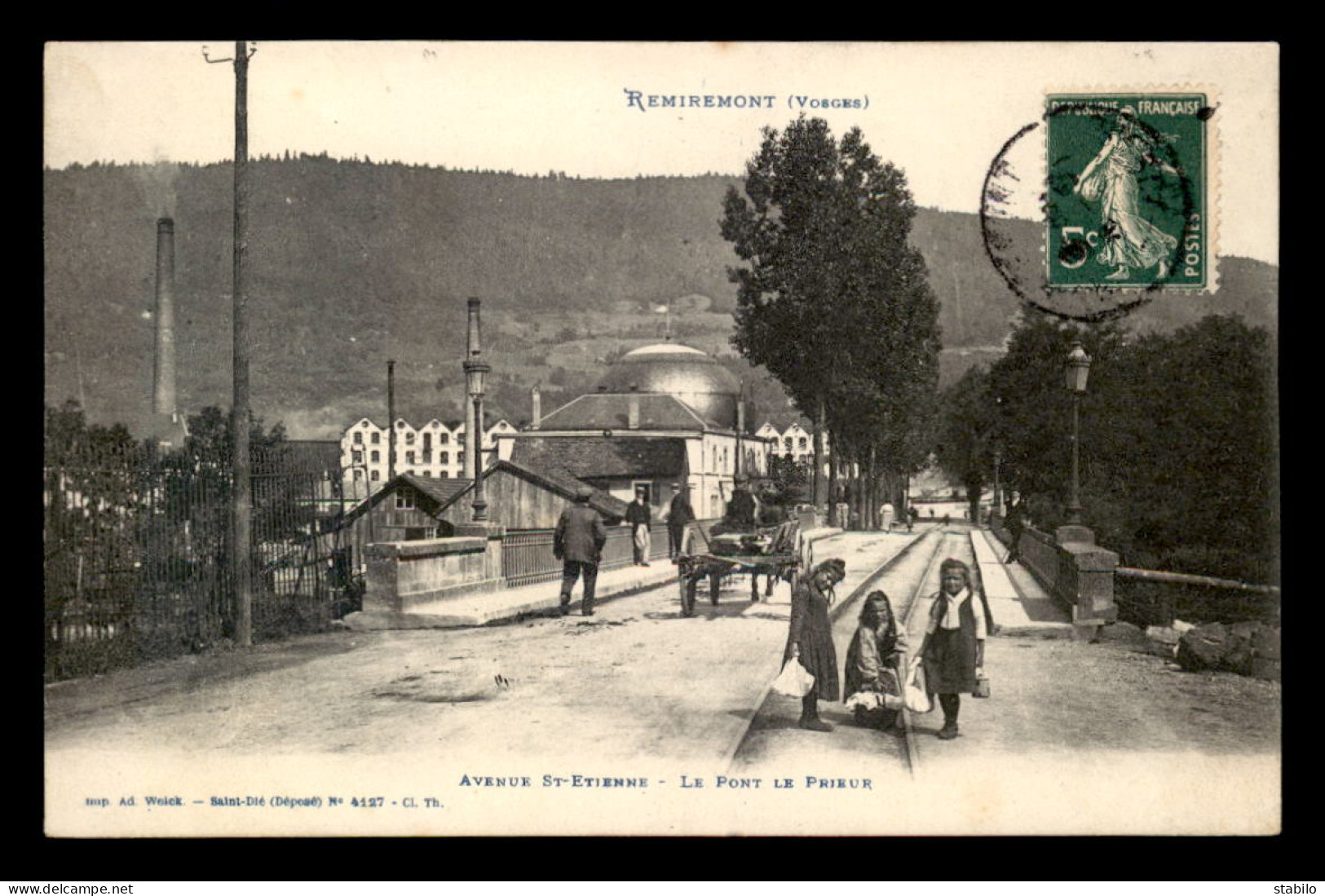 88 - REMIREMONT - AVENUE ST-ETIENNE - LE PONT LE PRIEUR - Remiremont