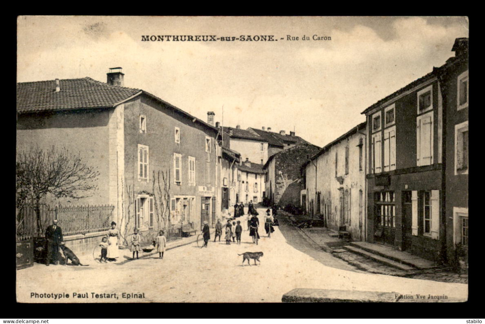 88 - MONTHUREUX-SUR-SAONE - RUE DU CARON - EPICERIE M. BIQUET - Monthureux Sur Saone