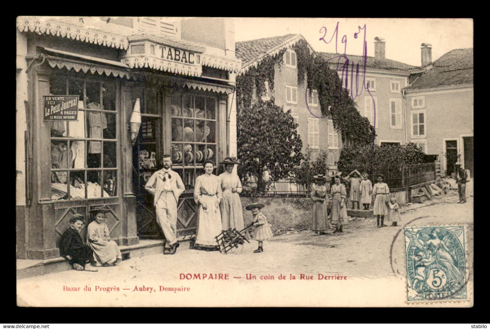 88 - DOMPAIRE - BUREAU DE TABAC RUE DERRIERE - Dompaire