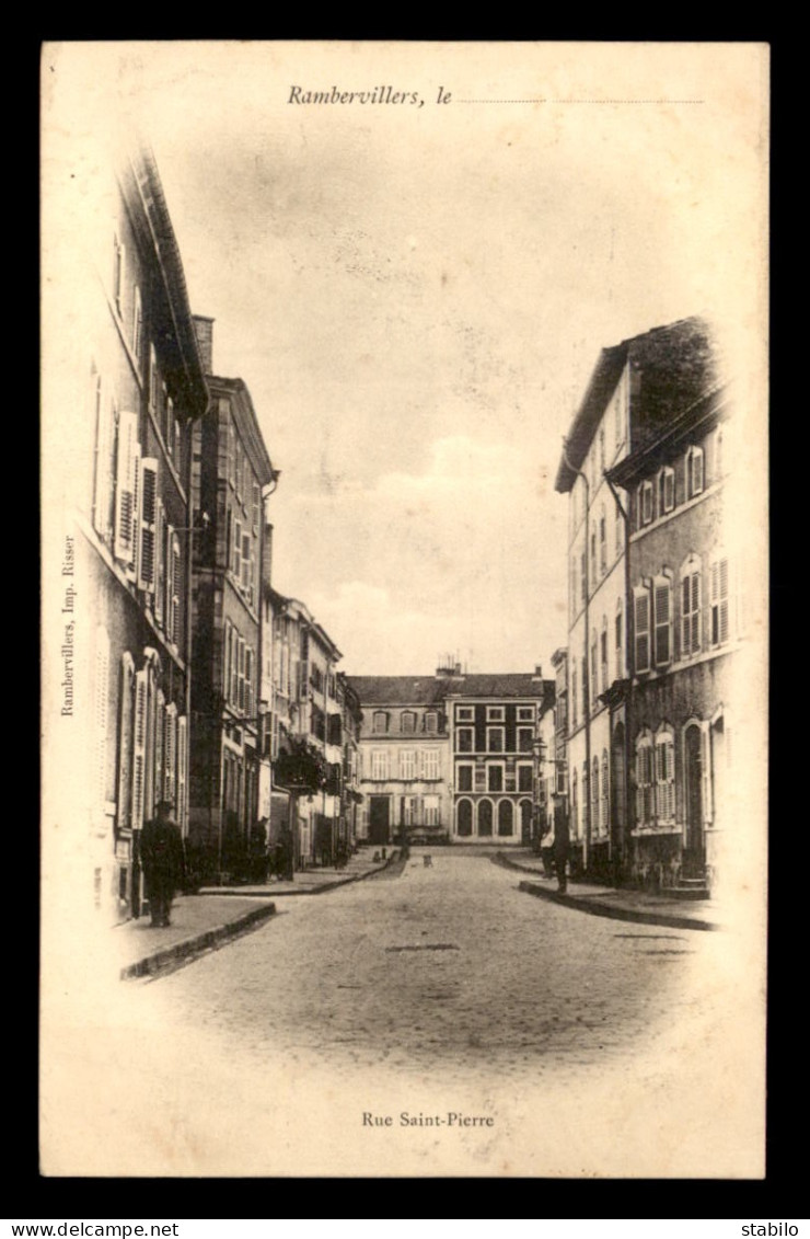 88 - RAMBERVILLERS - RUE ST-PIERRE - Rambervillers