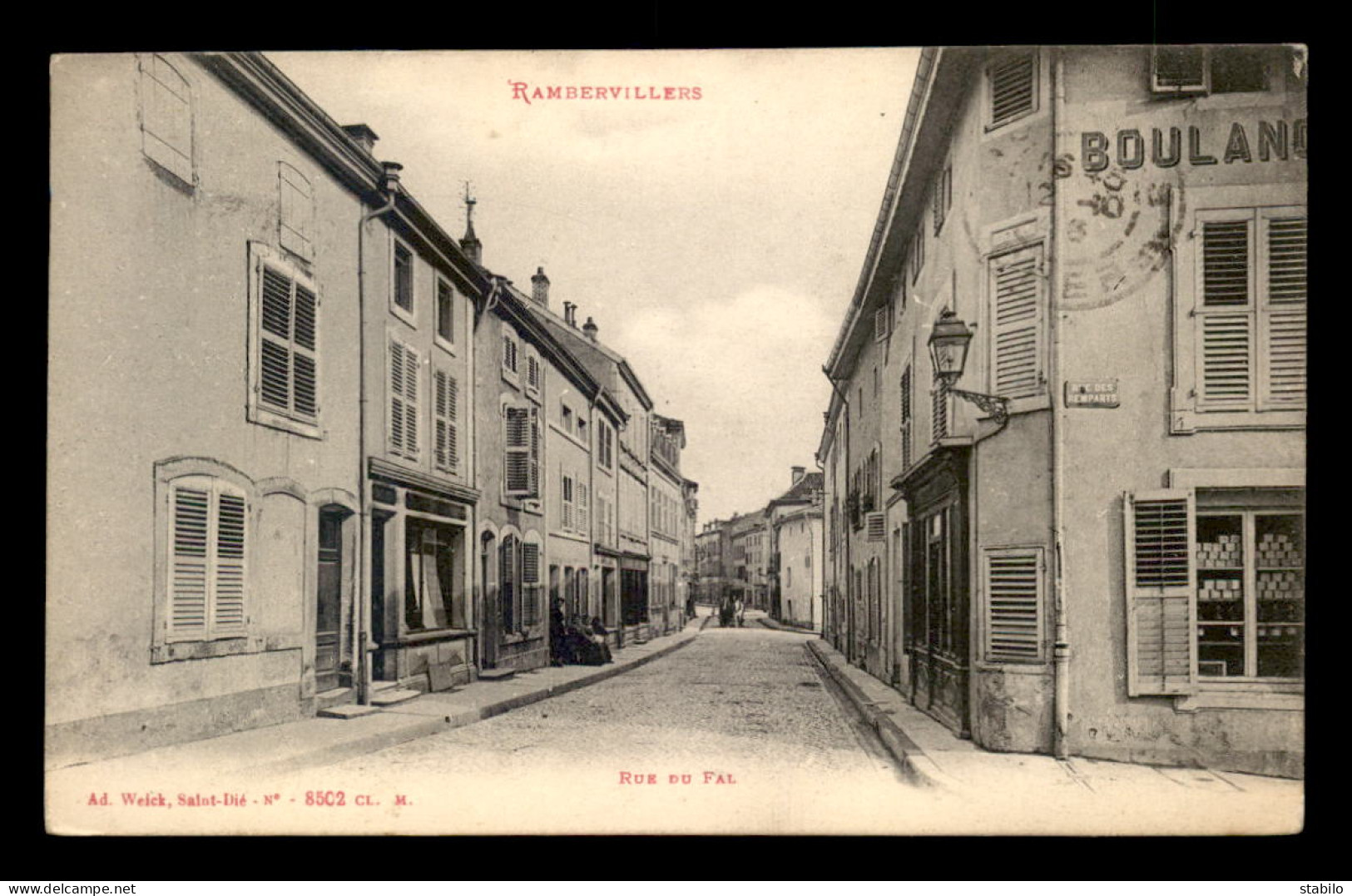 88 - RAMBERVILLERS - RUE DU FAL - Rambervillers