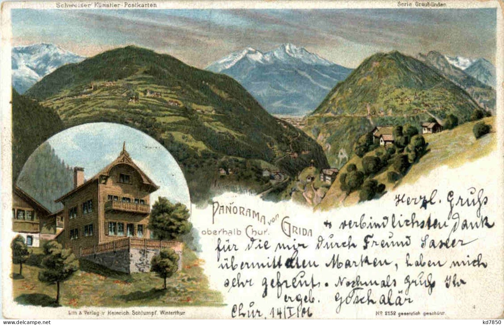 Panorama Von Grida - Verlag Schlumpf - Other & Unclassified