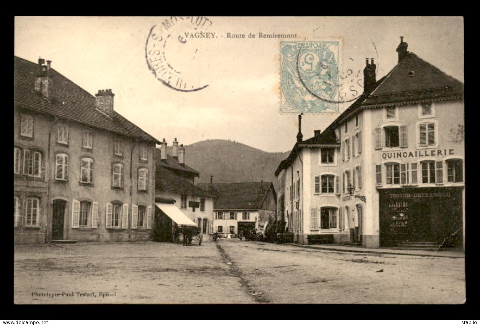 88 - VAGNEY - ROUTE DE REMIREMONT - QUINCAILLERIE TROYON - DEFRANOULD - Sonstige & Ohne Zuordnung