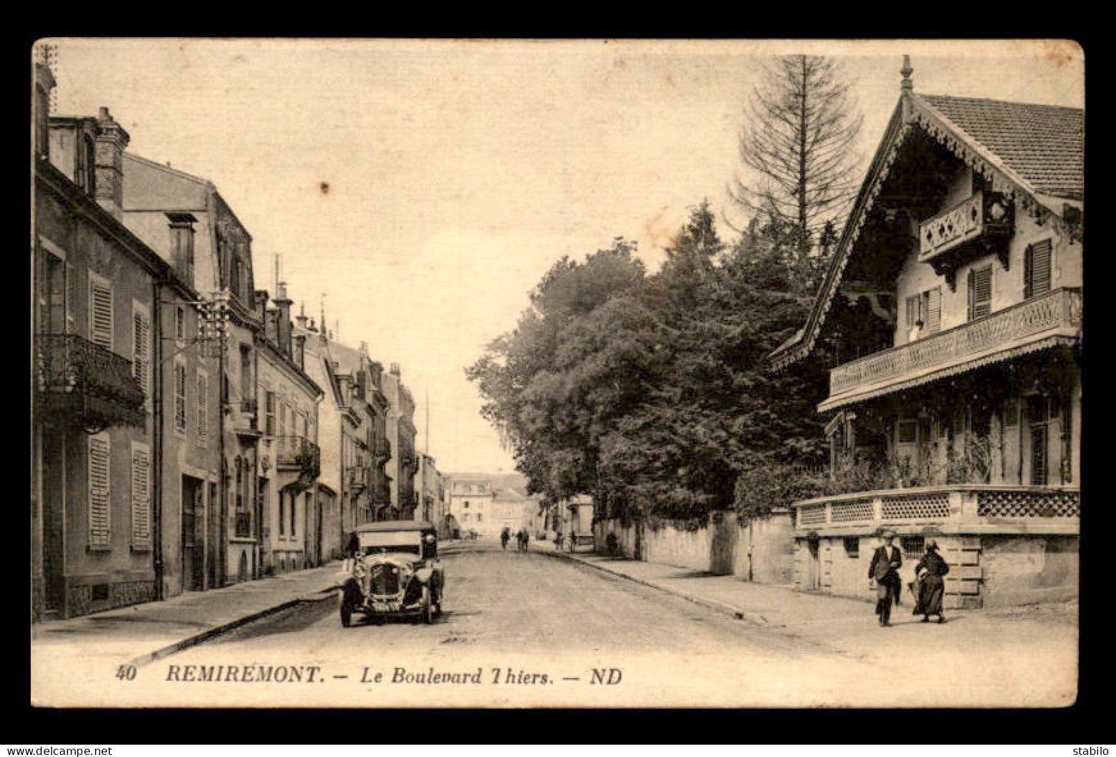 88 - REMIREMONT - LE BOULEVARD THIERS - VOIR ETAT - Remiremont