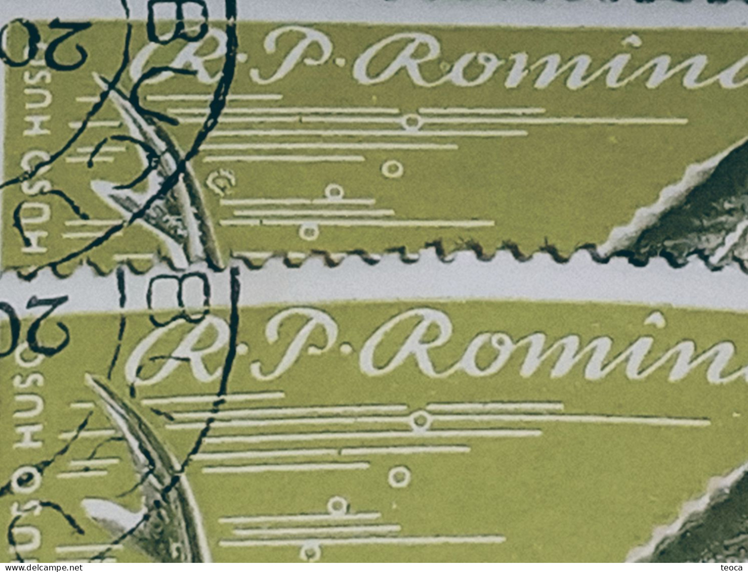 Errors Romania 1960 # MI 1933 Fishes Printed With Circle Between Letters, Circle Sky Between Lines Used - Varietà & Curiosità