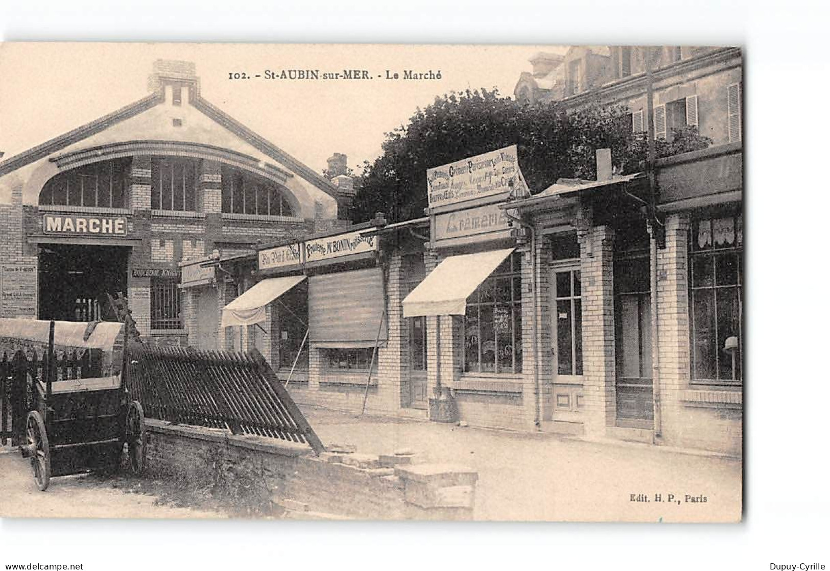 SAINT AUBIN SUR MER - Le Marché - Très Bon état - Saint Aubin