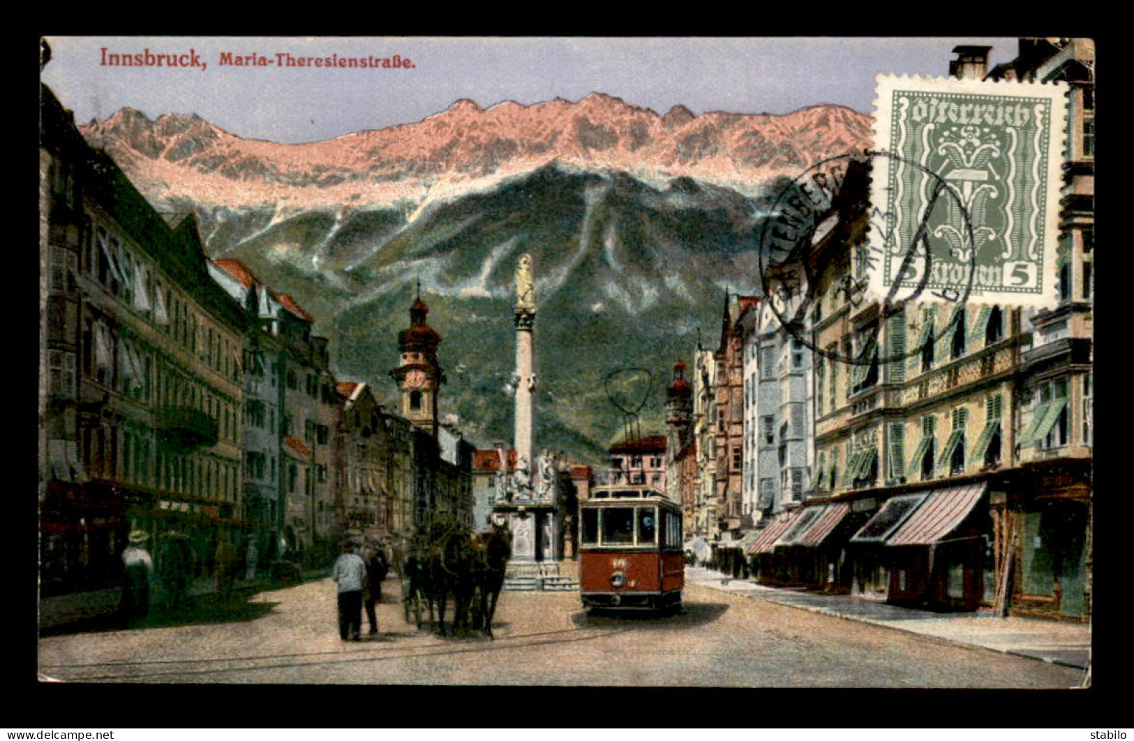 AUTRICHE - INNSBRUCK - MARIA THERESEINSTRASSE - TRAMWAY - Innsbruck