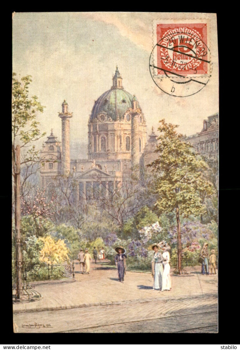 AUTRICHE - WIEN - KARLSKIRCHE - ILLUSTRATEUR LUDWIG HANS FISCHER - Otros & Sin Clasificación