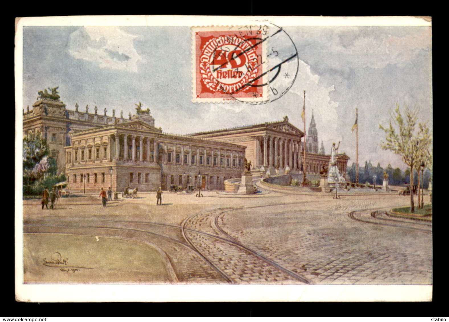 AUTRICHE - WIEN - PARLAMENT - ILLUSTRATEUR LUDWIG HANS FISCHER - Sonstige & Ohne Zuordnung