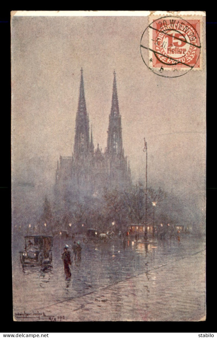 AUTRICHE - WIEN - VOTIVKIRCHE  - ILLUSTRATEUR LUDWIG HANS FISCHER - Otros & Sin Clasificación