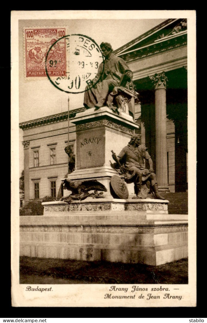 HONGRIE - BUDAPEST - MONUMENT DE JEAN ARANY - Hungría