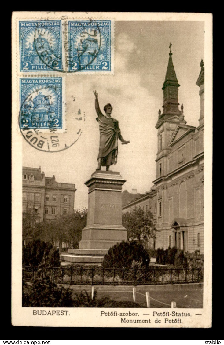 HONGRIE - BUDAPEST - LE MONUMENT DE PETOFI - Hungría