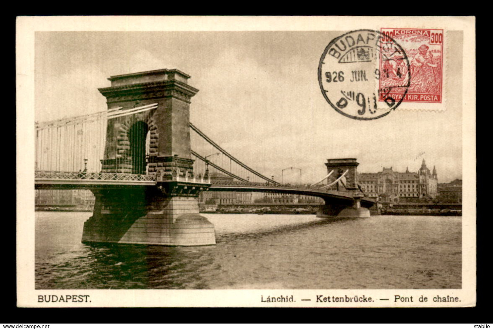 HONGRIE - BUDAPEST - LE PONT DE CHAINE - Hungría