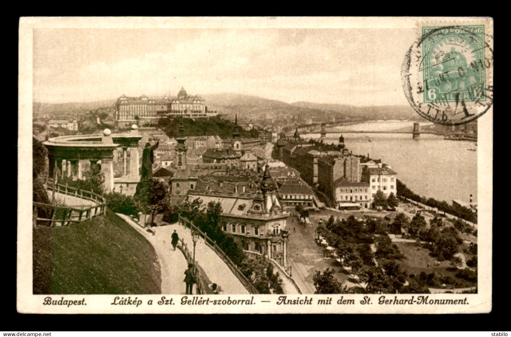 HONGRIE - BUDAPEST - VUE GENERALE ET LE MONUMENT DE ST-GERARD - Hungría