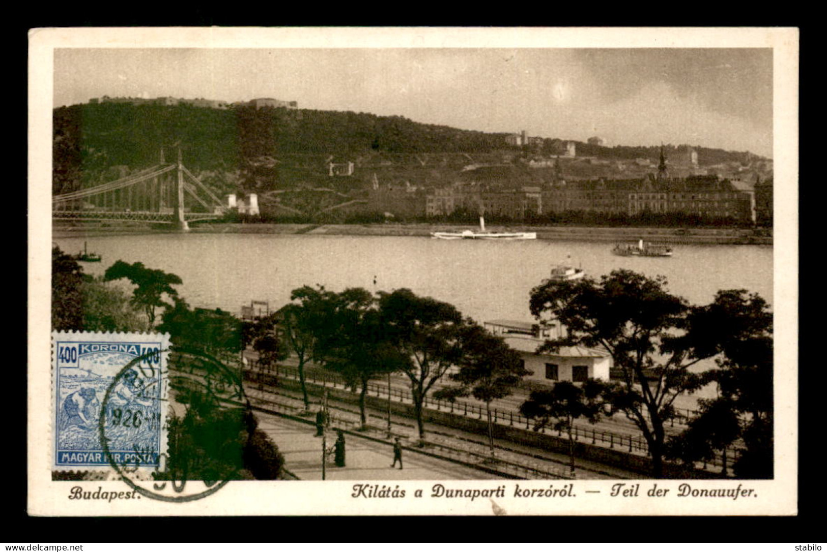 HONGRIE - BUDAPEST - VUE DU CORSO PRES DU DANUBE - Hungría