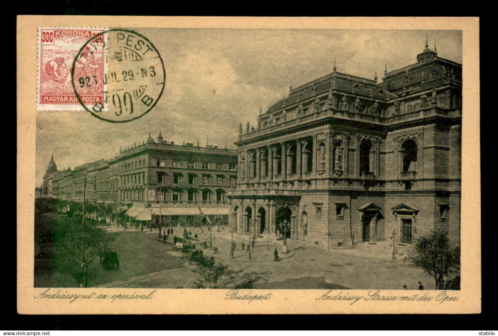 HONGRIE - BUDAPEST - L'OPERA - Hungría