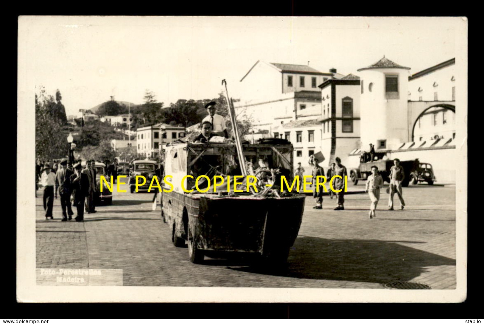 MAROC - CASABLANCA - MARS 1951 - CAMION AMPHIBIE - CARTE PHOTO ORIGINALE - Casablanca