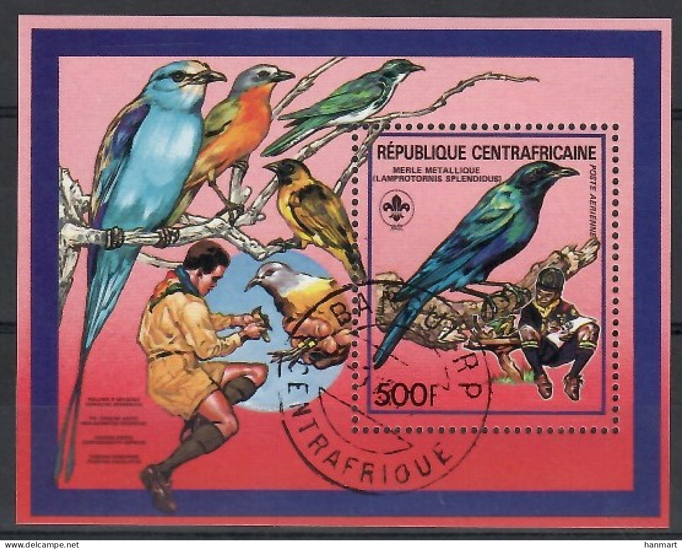 Central African Republic 1988 Mi Block 435 Cancelled  (SZS5 CARbl435) - Other