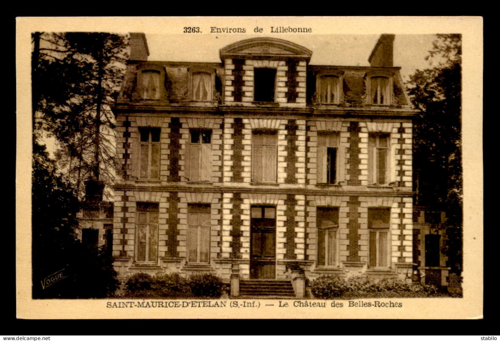 76 - ST-MAURICE-D'ETELAN - LE CHATEAU DES BELLES-ROCHES - Sonstige & Ohne Zuordnung