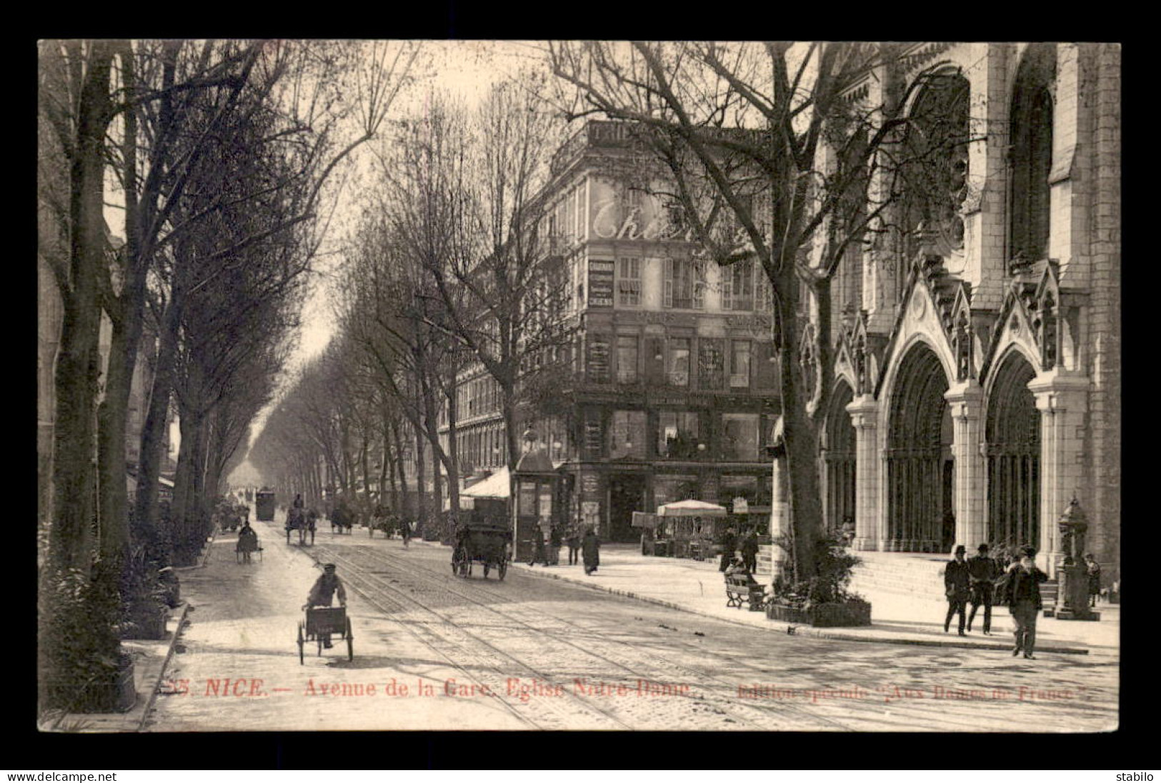 06 - NICE - AVENUE DE LA GARE - EGLISE NOTRE-DAME - Otros & Sin Clasificación