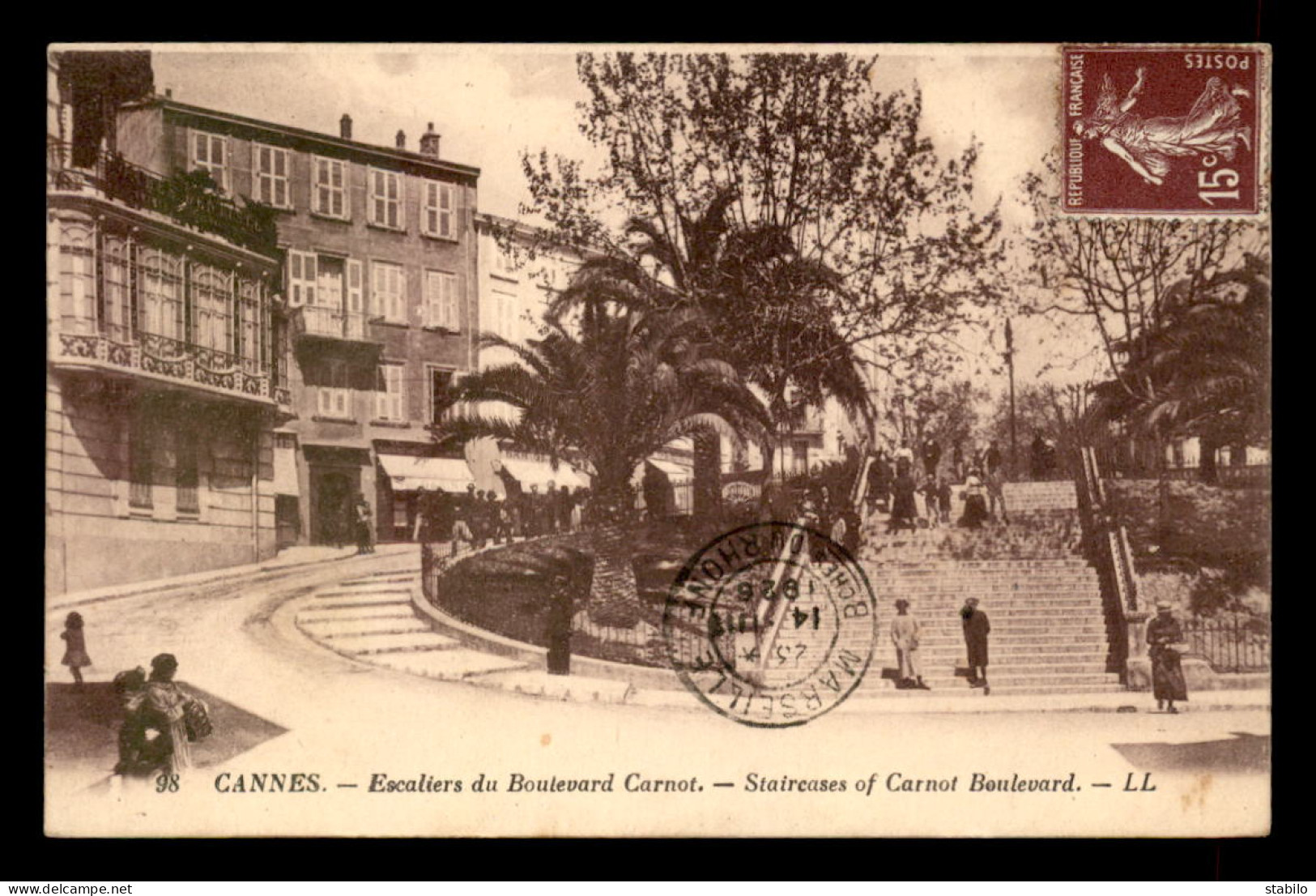 06 - CANNES - ESCALIER DU BOULEVARD CARNOT - Cannes