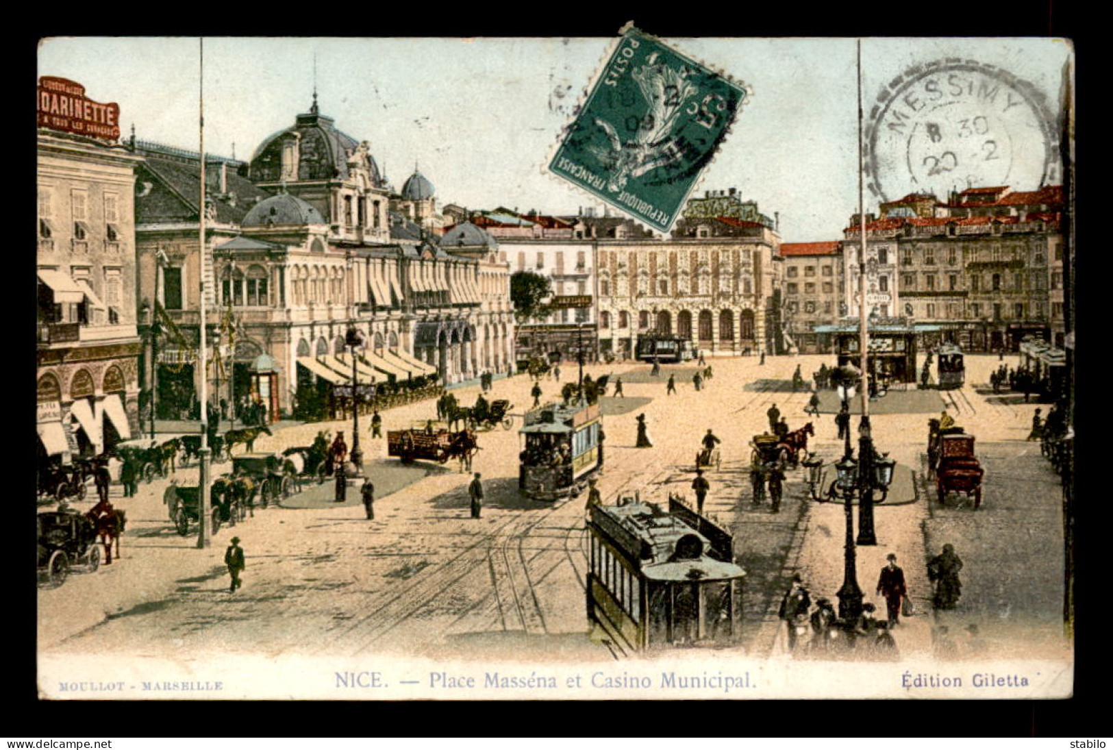 06 - NICE - PLACE MASSENA ET CASINO MUNICIPAL - TRAMWAYS - Squares