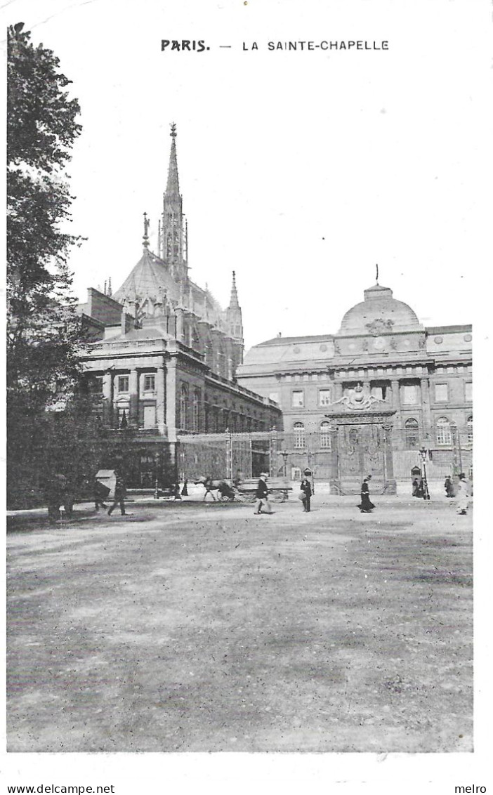 CPSM - PARIS - La Sainte Chapelle (CPA Circulée En 1905) - Kirchen