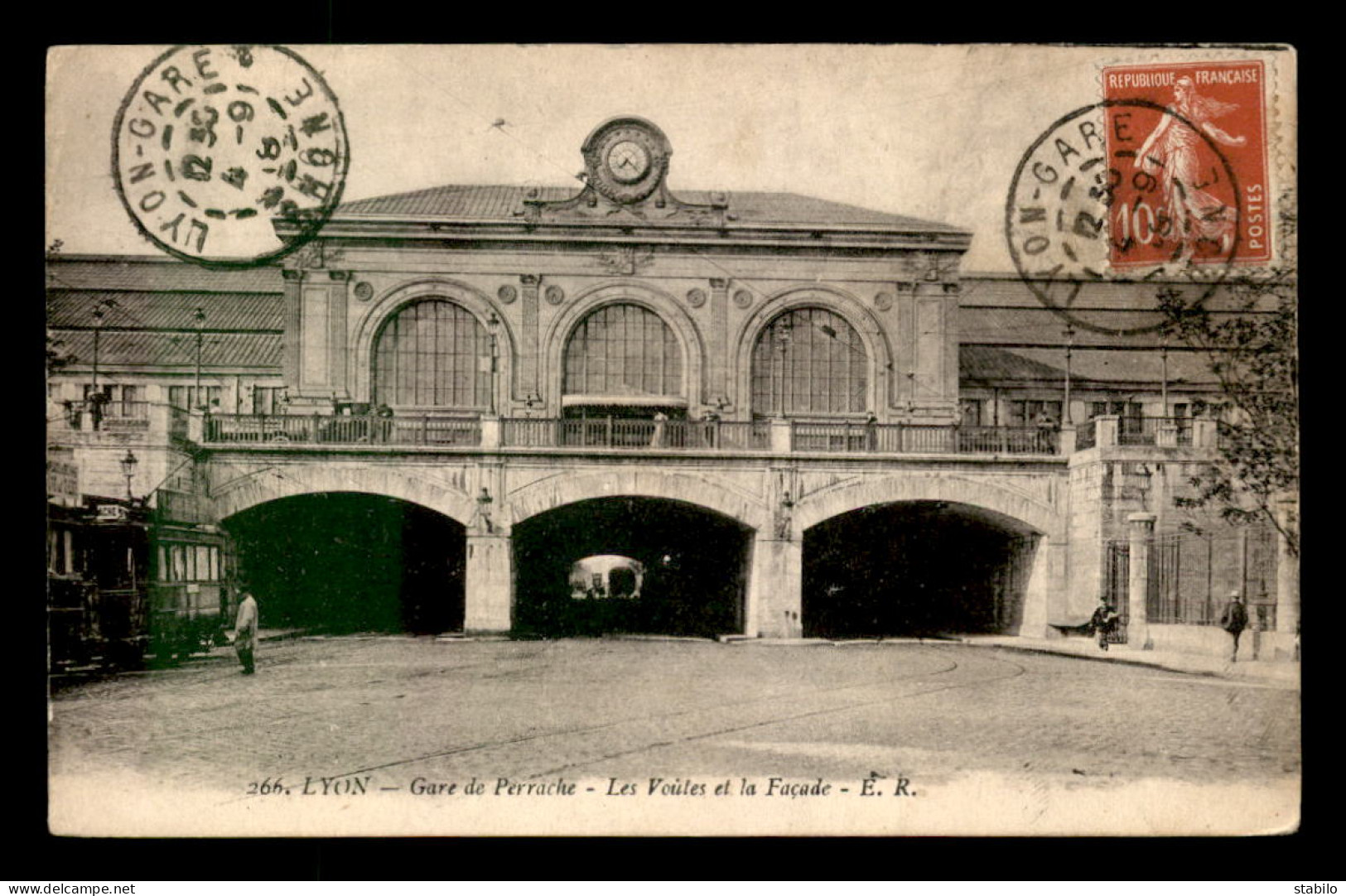 69 - LYON - GARE DE CHEMIN DE FER DE PERRACHE - Autres & Non Classés