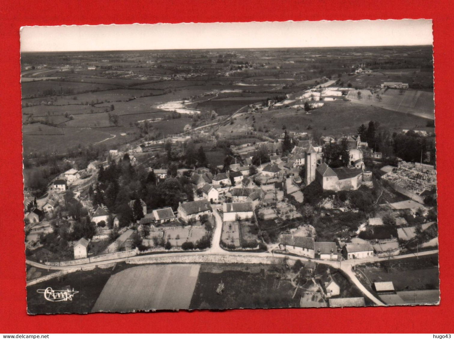 (RECTO / VERSO) CHAVROCHES EN 1964 - N° 226/16 A - VUE GENERALE AERIENNE - CPSM GF - Other & Unclassified